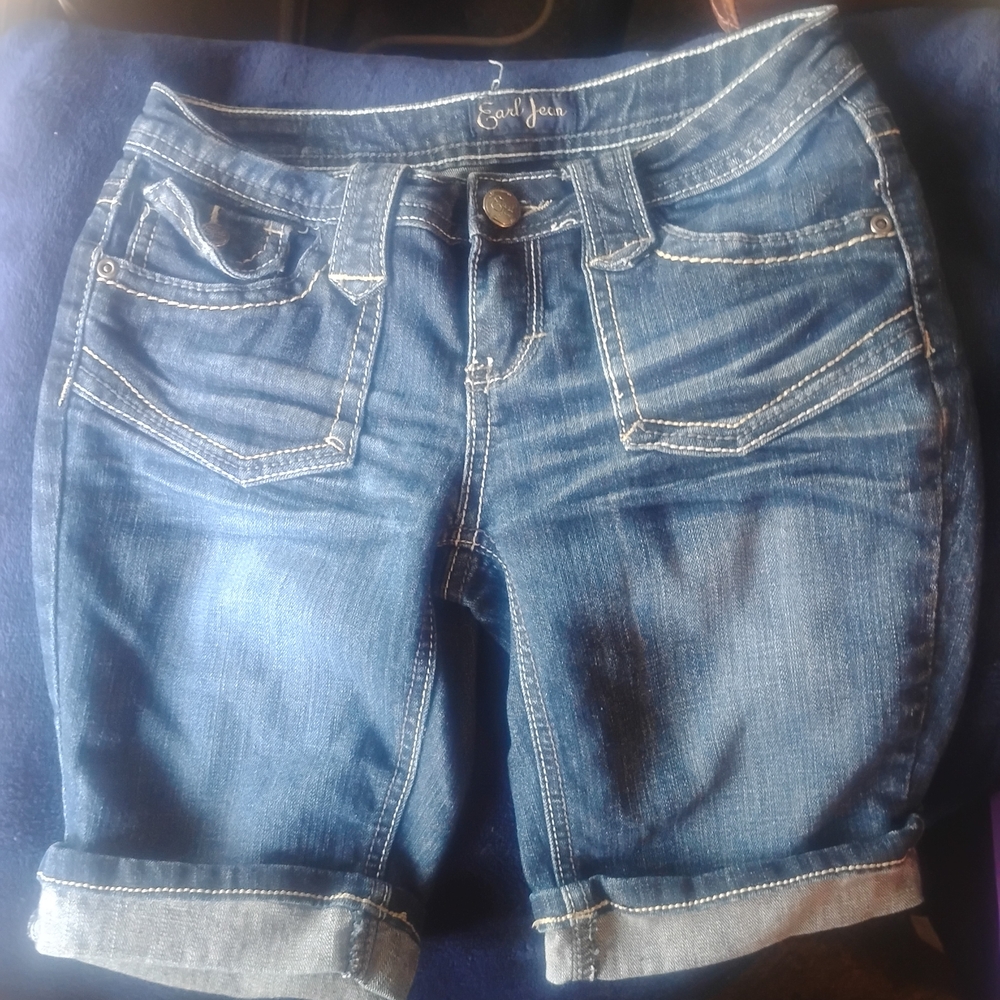 Women's Blue Denim Shorts